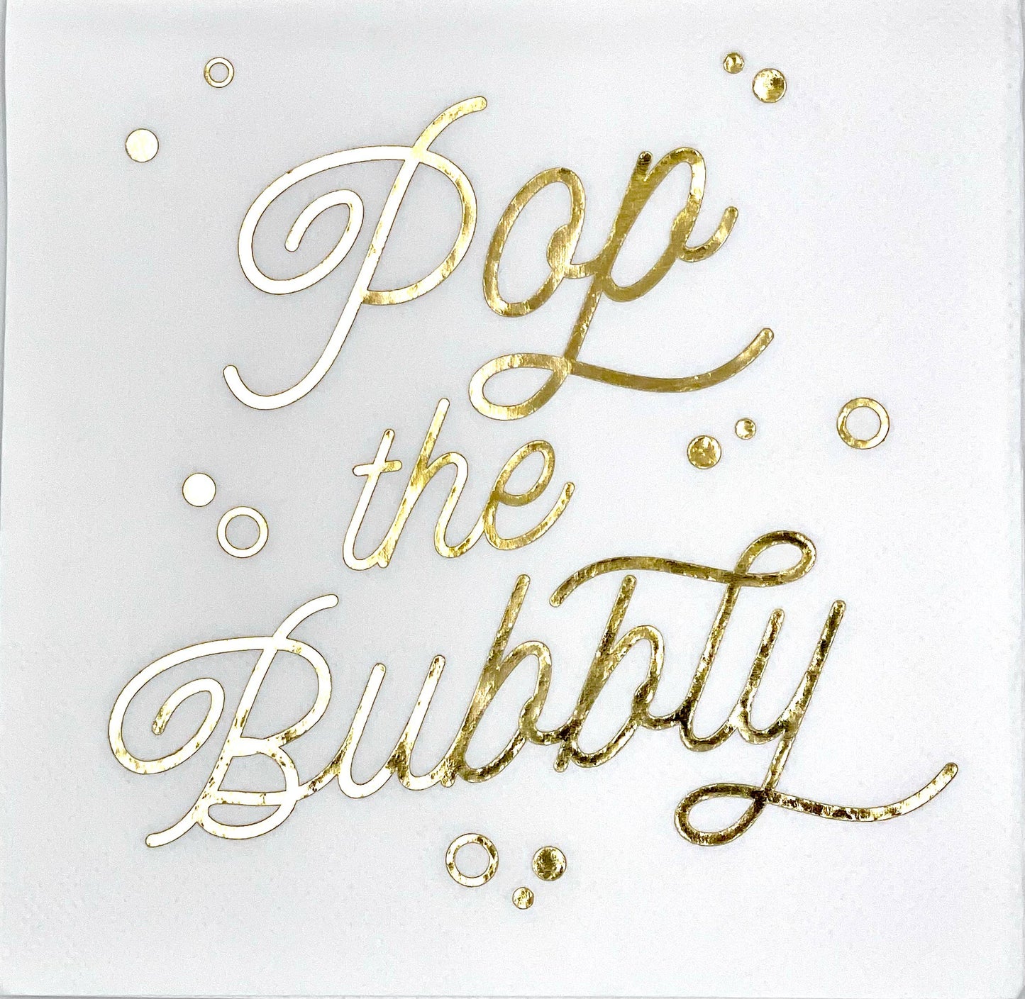 Funny Cocktail Napkins | Pop The Bubbly | Pack of 20