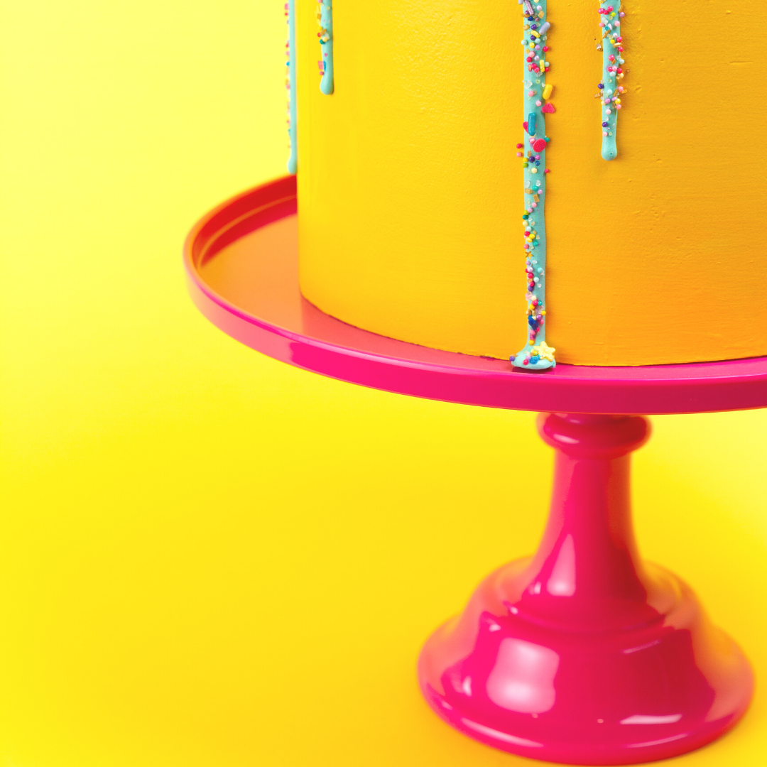 Hot Pink Melamine Cake Stand | Cupcake Stand