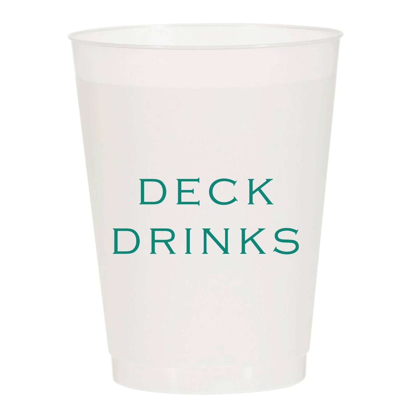 Deck Drinks Frosted Cups | Pack of 6