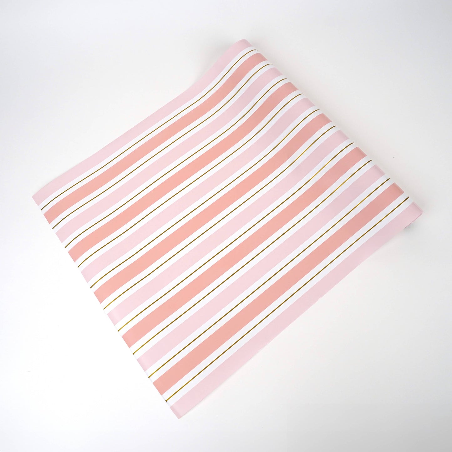 Pink Striped Paper Table Runner