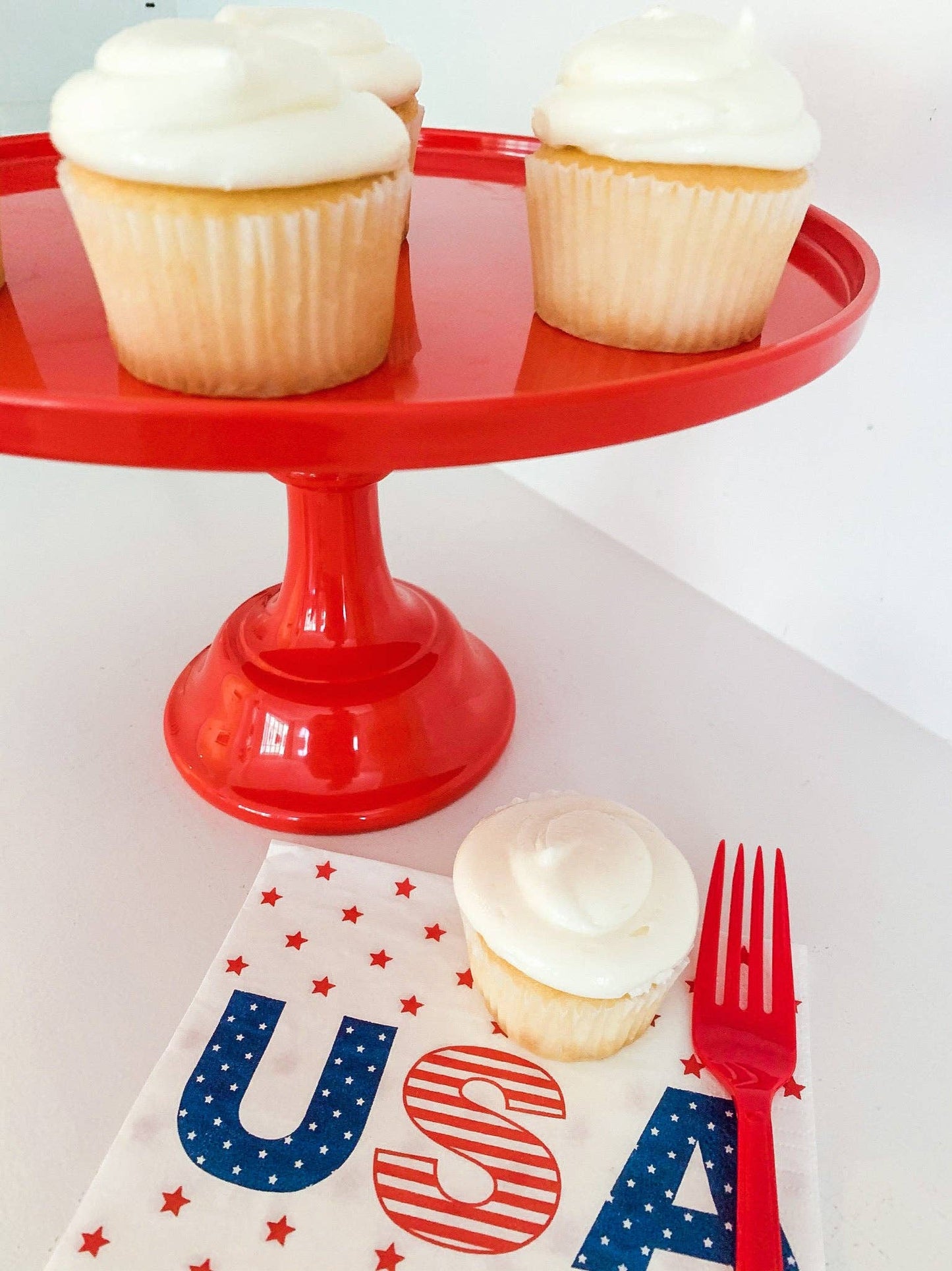 Red Melamine  Cake Stand | Cupcake Stand |  Dessert Display