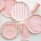 Petal Pink Signature Cabana Stripe Plates - 10.75 | Pack of 8