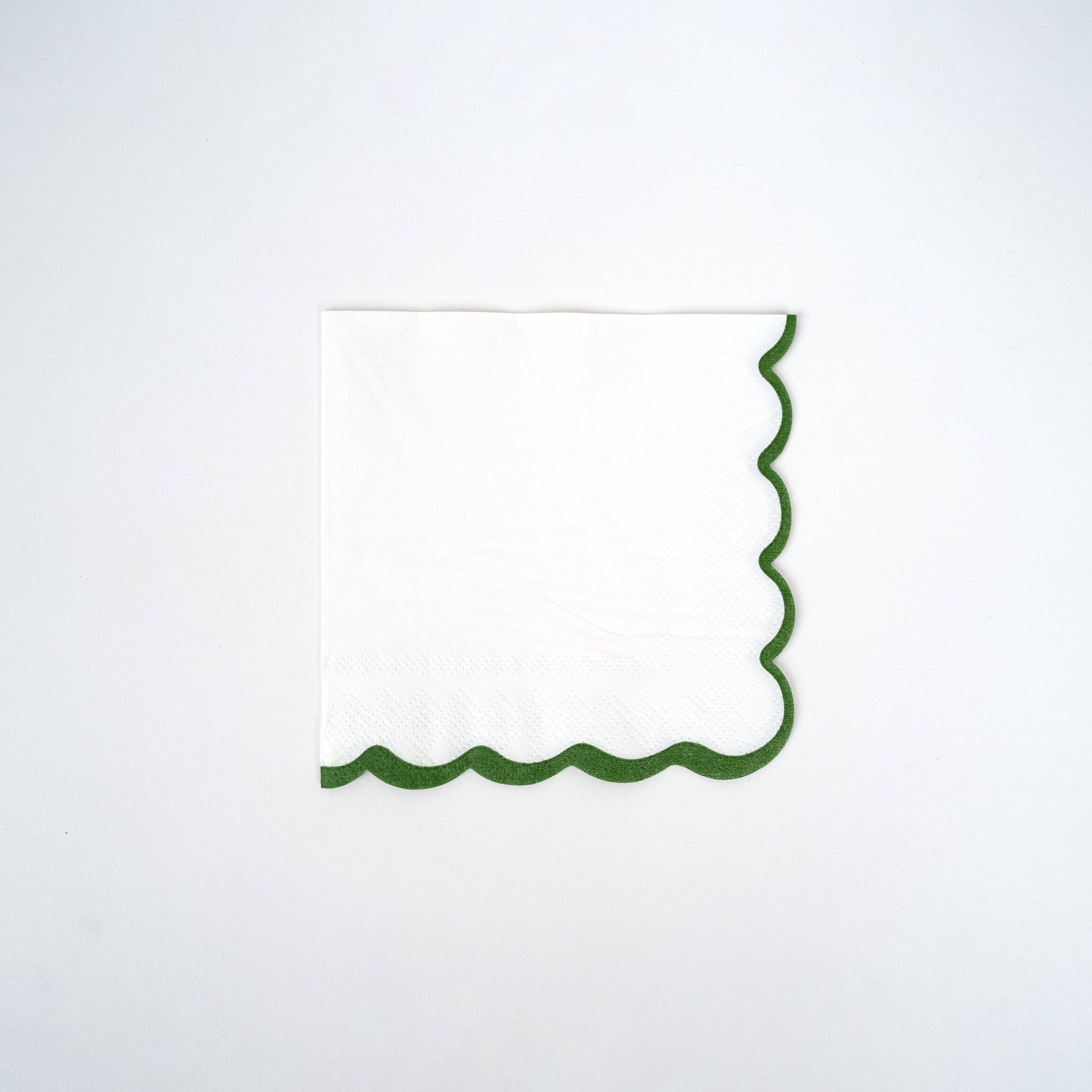 Holiday Scallop Cocktail Napkins