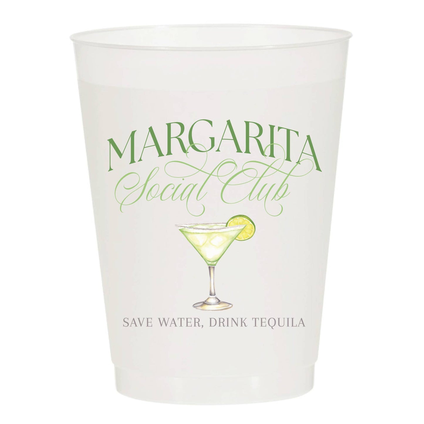 Margarita Social Club Frosted Cups : Pack of 6