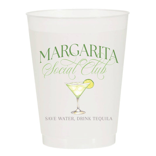 Margarita Social Club Frosted Cups : Pack of 6