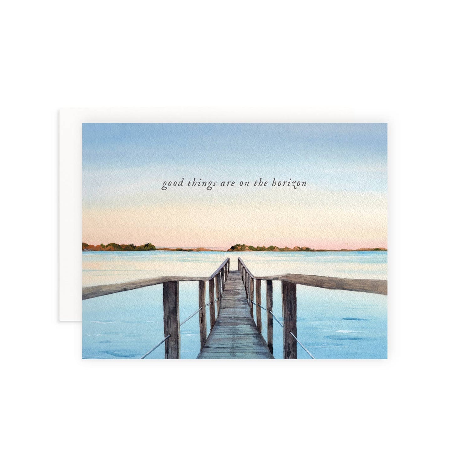 Good Things are on the Horizon Sympathy Greeting Card: Single Card