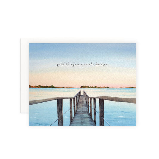 Good Things are on the Horizon Sympathy Greeting Card: Single Card