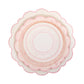 Pembroke Pink Edge Scallop 12" Plate | Set of 8