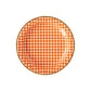 Harvest Orange Gingham Check 11" Plate