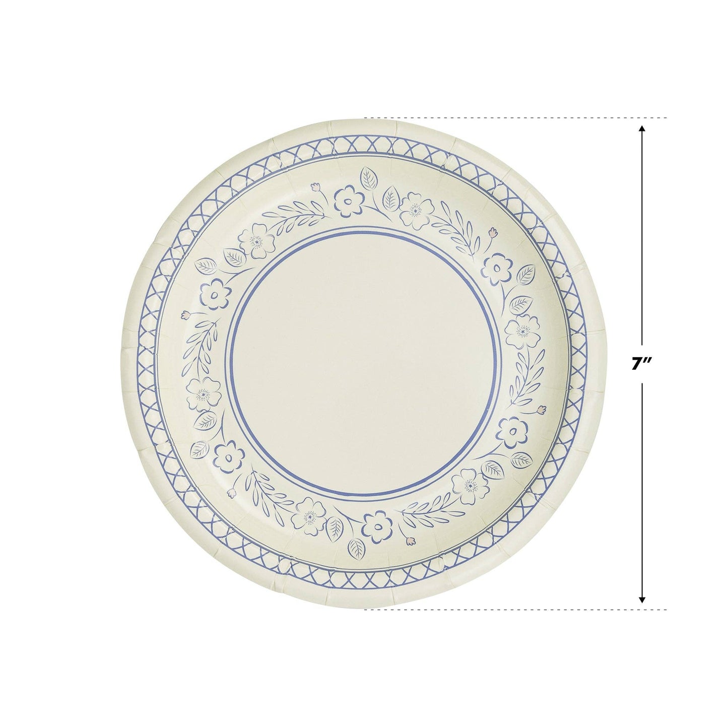 Pembroke Floral 7" Paper Dessert Plate | Pack of 8