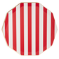 Cherry Red Signature Cabana Stripe Plates 10.75" | Pack of 8