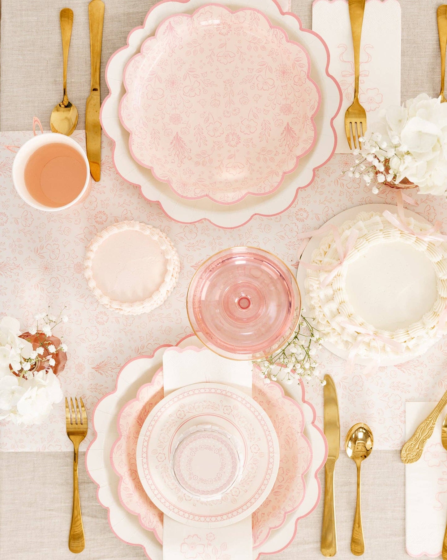 Pembroke Pink Floral 10" Plate | Set of 8