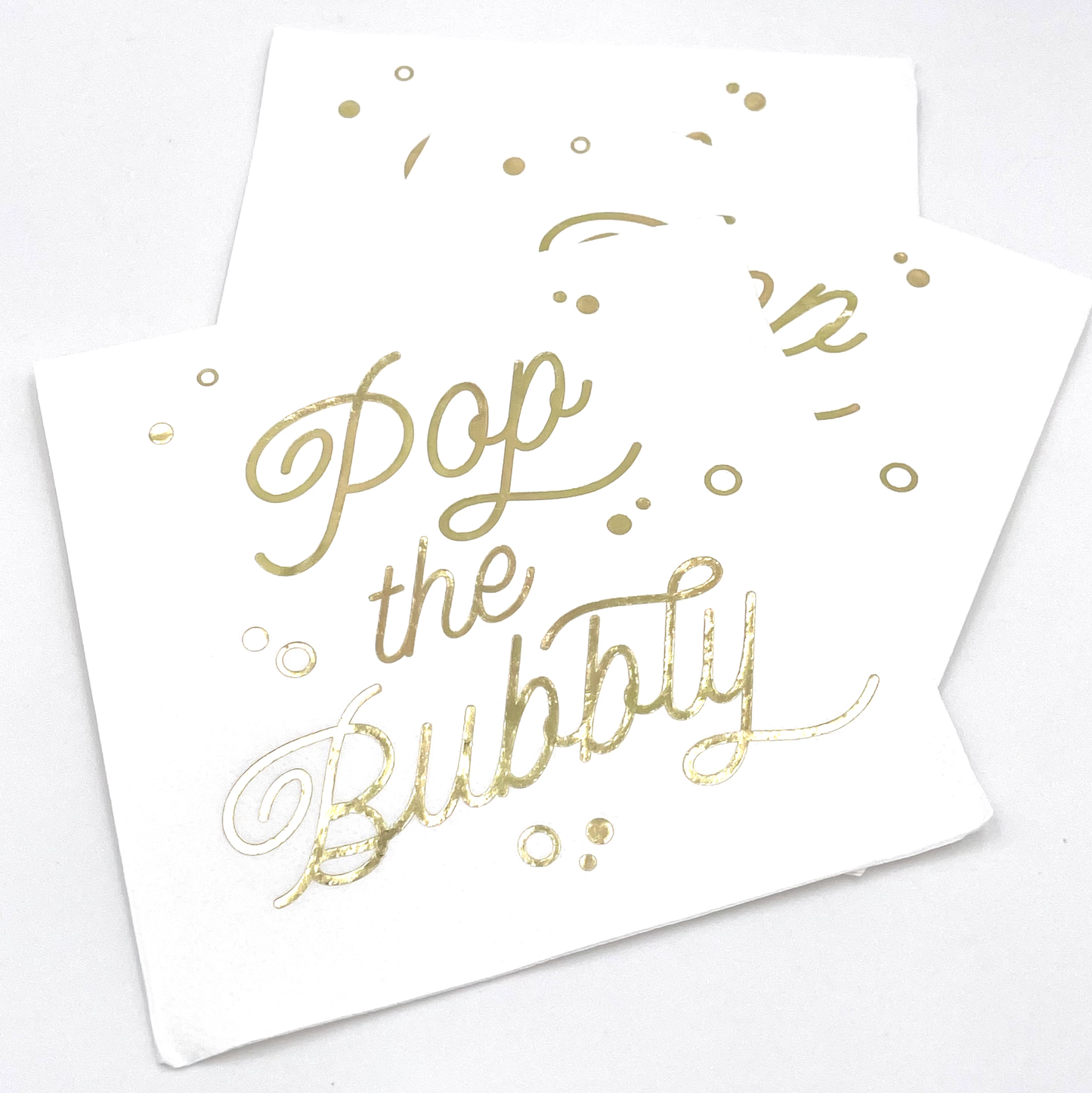 Funny Cocktail Napkins | Pop The Bubbly | Pack of 20