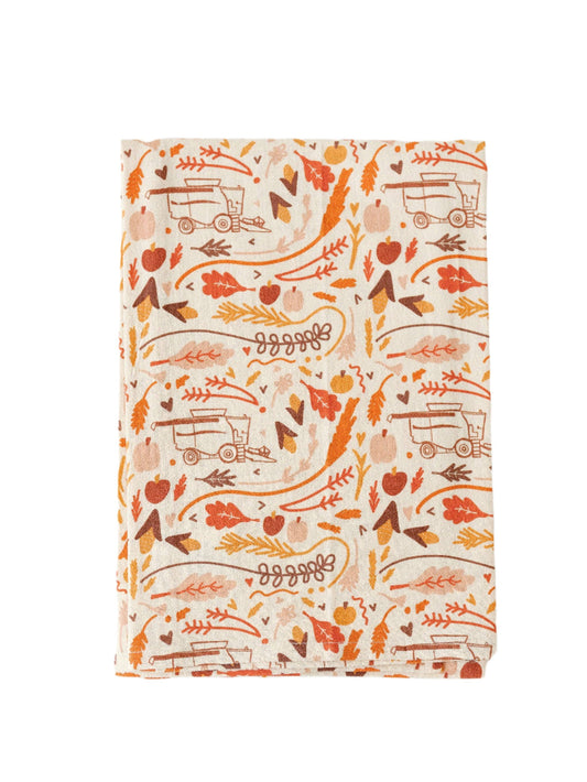 Harvest | Fall Full Pattern Flour Sack Towel