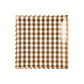 Brown Gingham Scalloped Plate