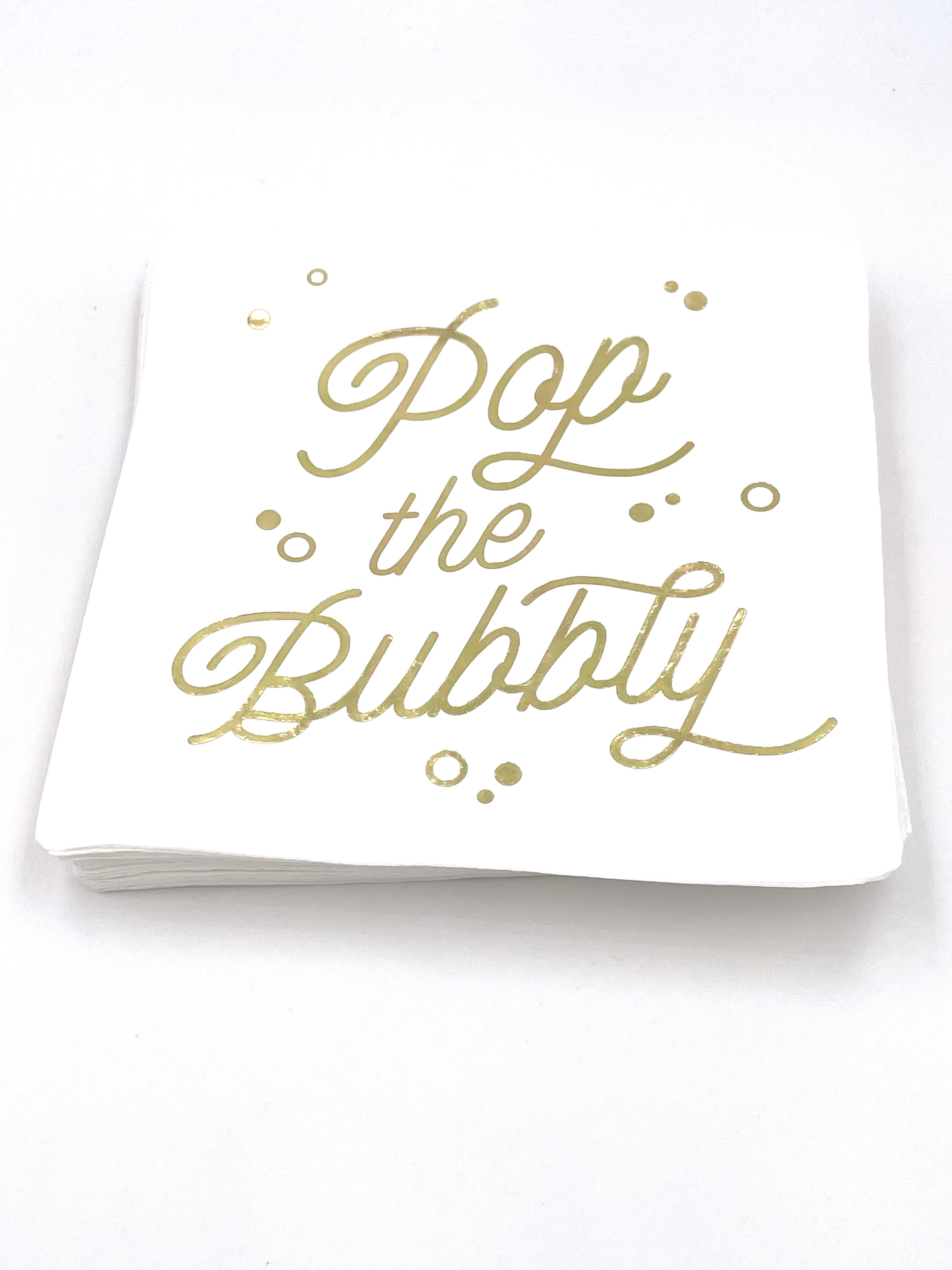 Funny Cocktail Napkins | Pop The Bubbly | Pack of 20