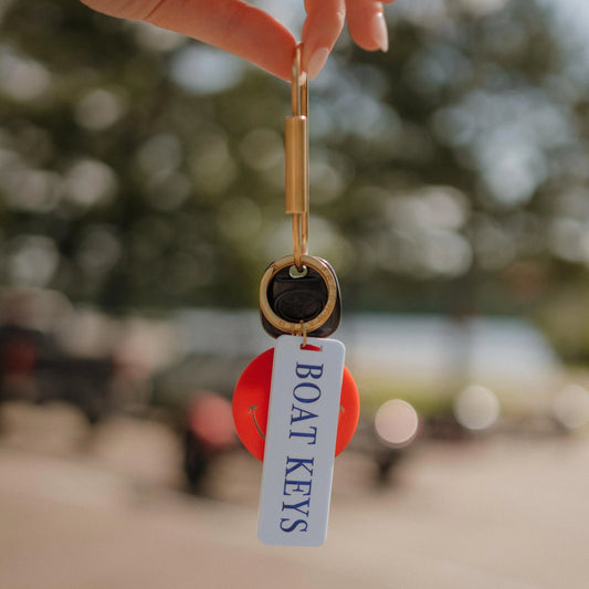 Brass Oval Key Ring