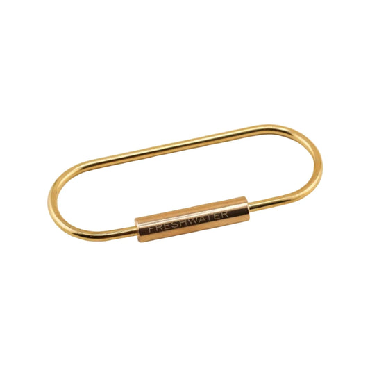 Brass Oval Key Ring