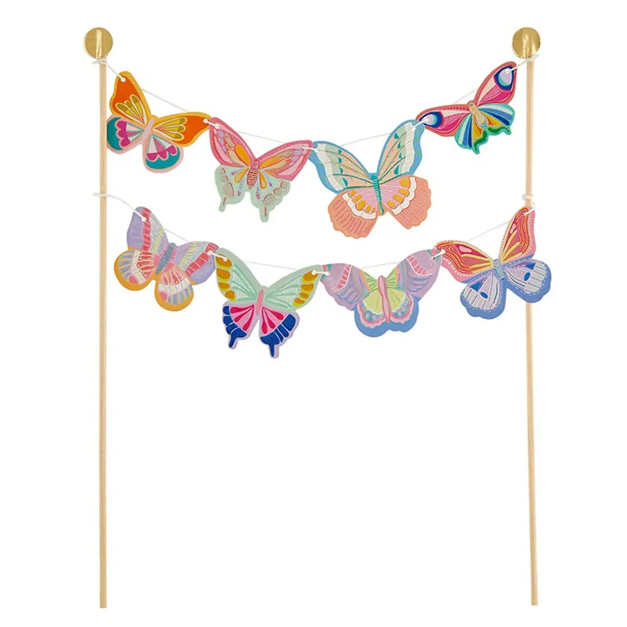 Butterflies Garland Cake Topper