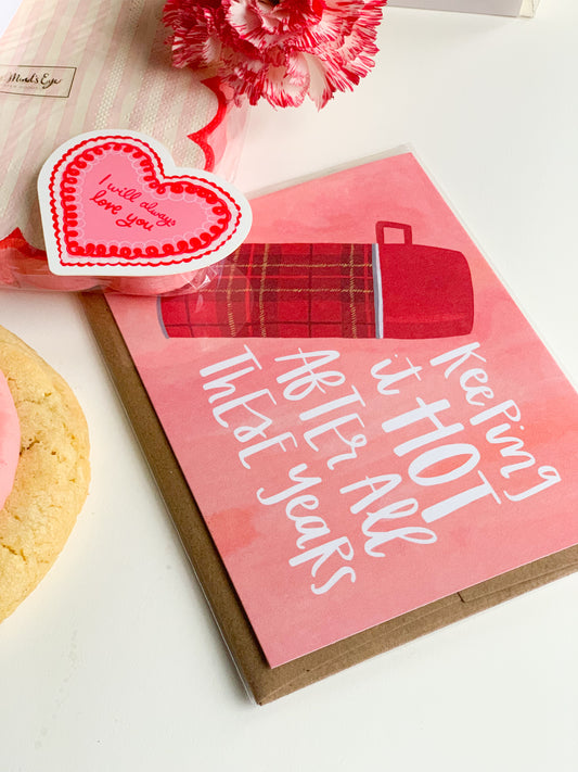 Keeping It Hot Thermos Valentine's Day Greeting Card