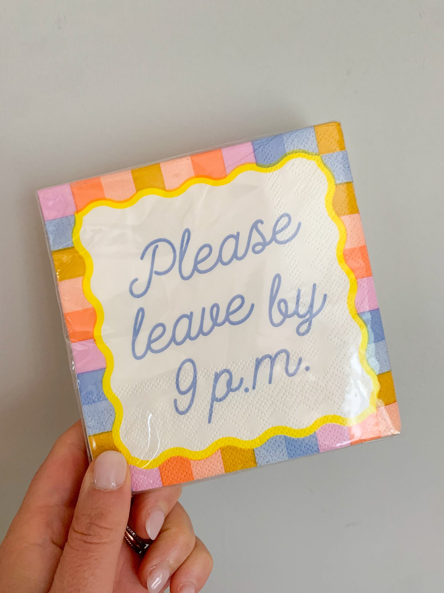 Funny Cocktail Napkins | Please Leave By 9P.M. - 20ct