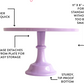 Light Purple Pedestal Cake Stand | Cupcake Display