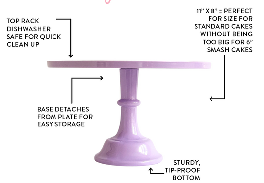 Light Purple Pedestal Cake Stand | Cupcake Display