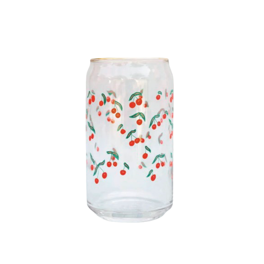 Cherry Fizz 16 Oz Soda Can Glass