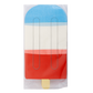 Red White Blue Ice Pop Shaped Paper Guest Napkin