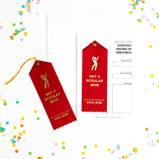 Not A Regular Mom-Cool Mom Award Ribbon | Card