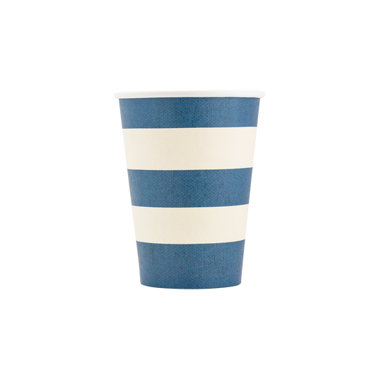 Hamptons Striped Paper Cups