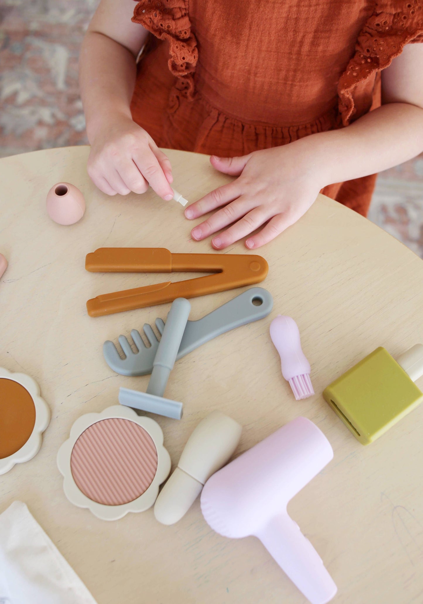 Silicone Hair and Makeup Playset