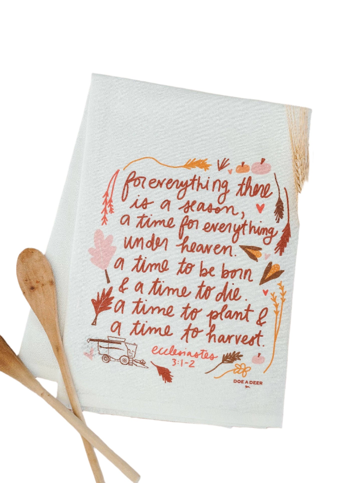 For Everything There is a Season Fall + Autumn Tea Towel