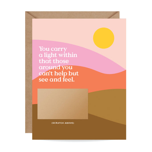 Scratch-off You Carry A Light - Encouragement Card