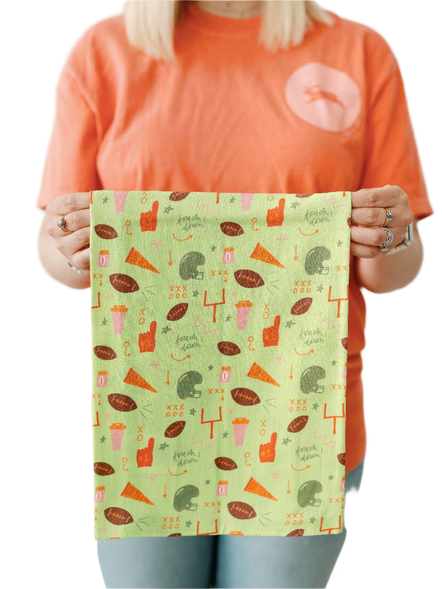 Tailgate Full Pattern Flour Sack Towel | Football, Fall