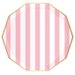 Petal Pink Signature Cabana Stripe Plates - 10.75 | Pack of 8