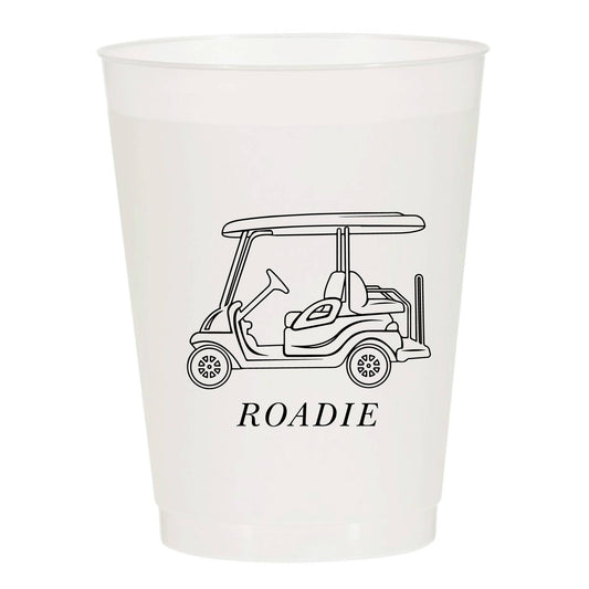 Golf Cart Roadie Frosted Cups | Pack of 6