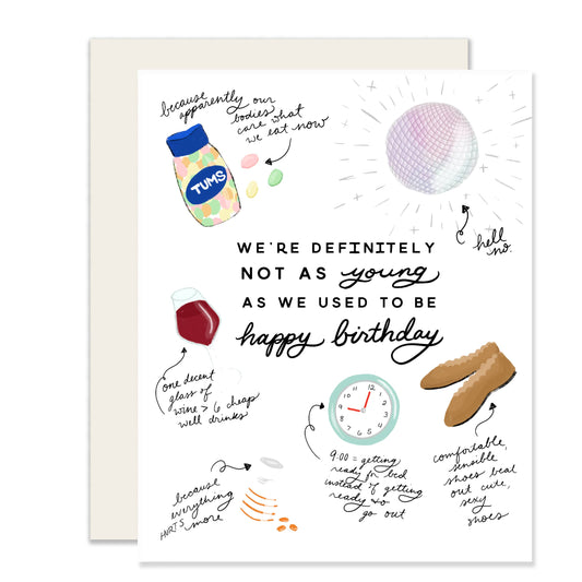 Not As Young | Birthday Card