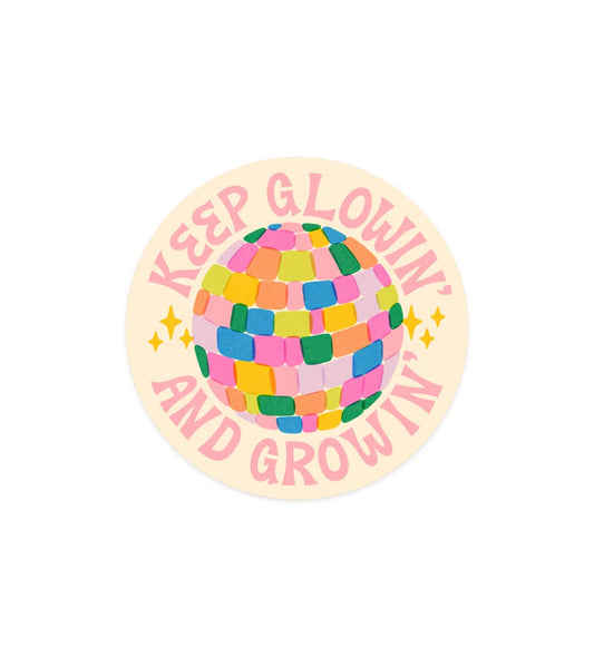 Glowing and Growing Sticker