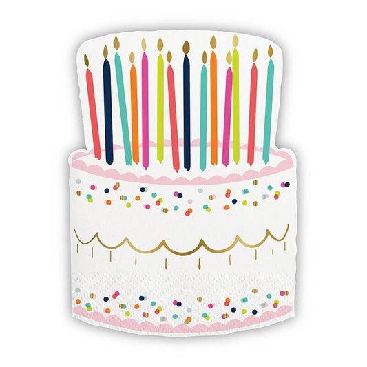 Birthday Cake Die Cut Napkins