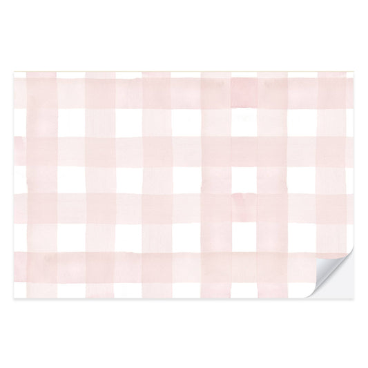 Blush Gingham Placemat Pad